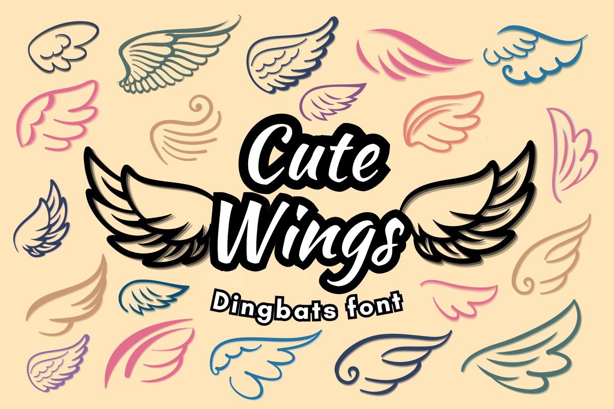 Czcionka Cute Wings