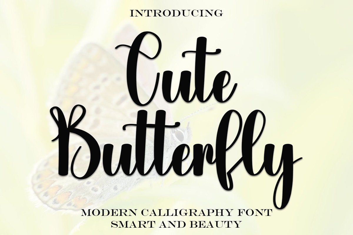 Czcionka Cute Butterfly