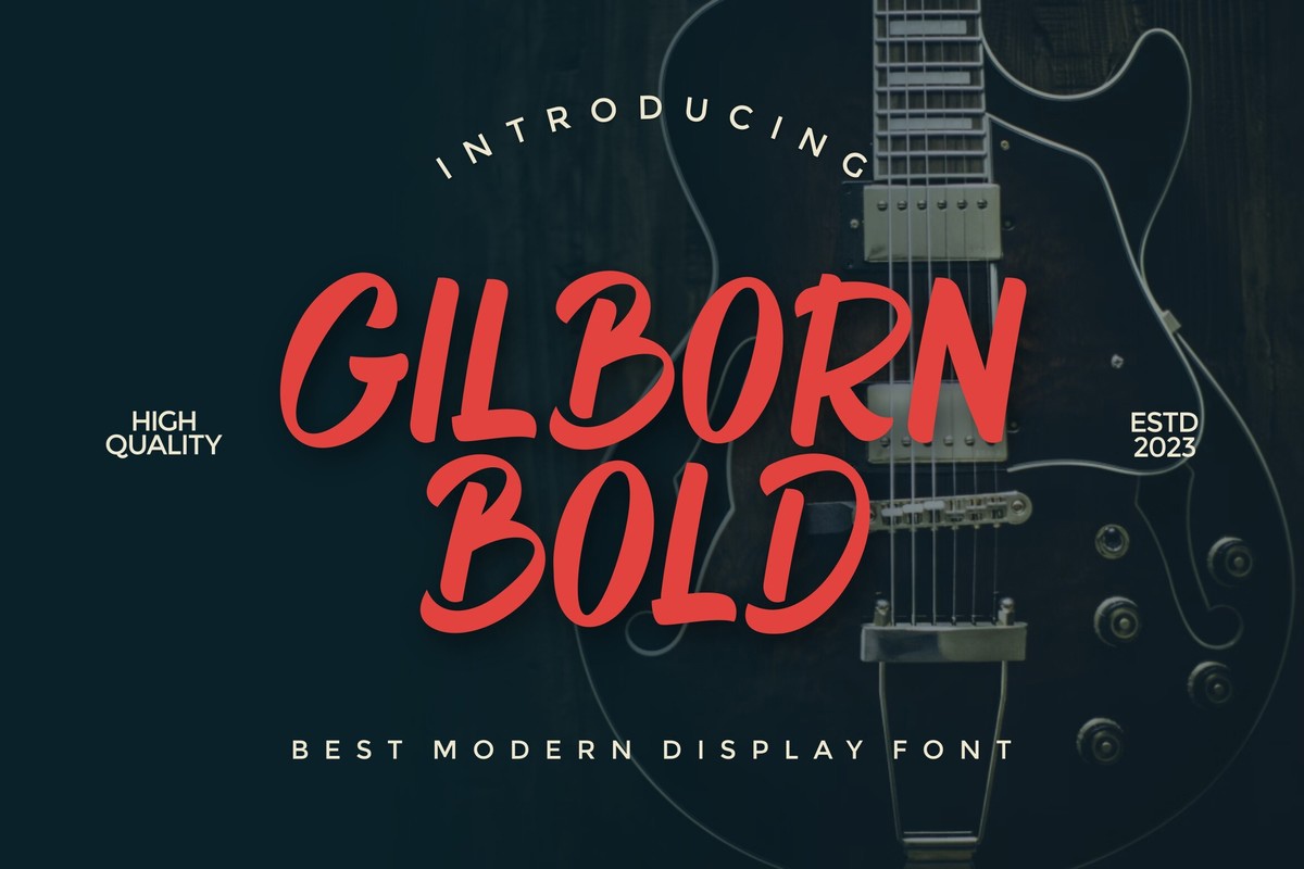 Czcionka Gilborn Bold