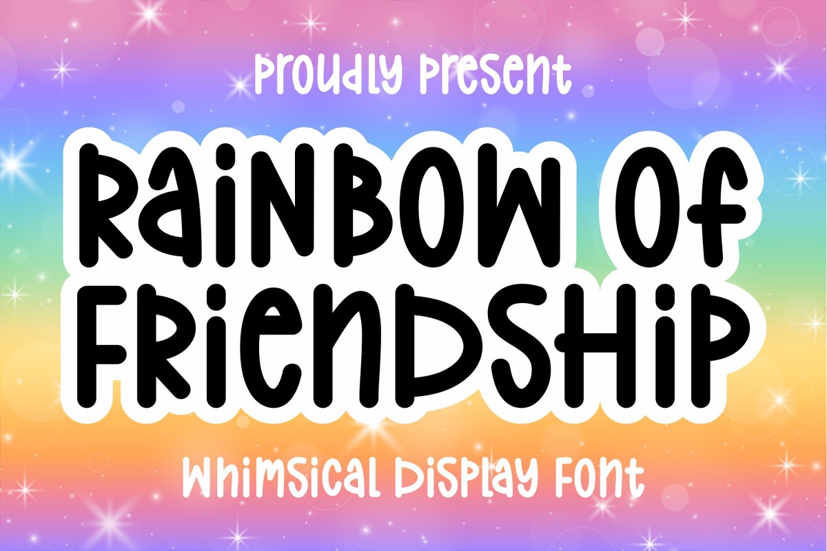 Czcionka Rainbow of Friendship