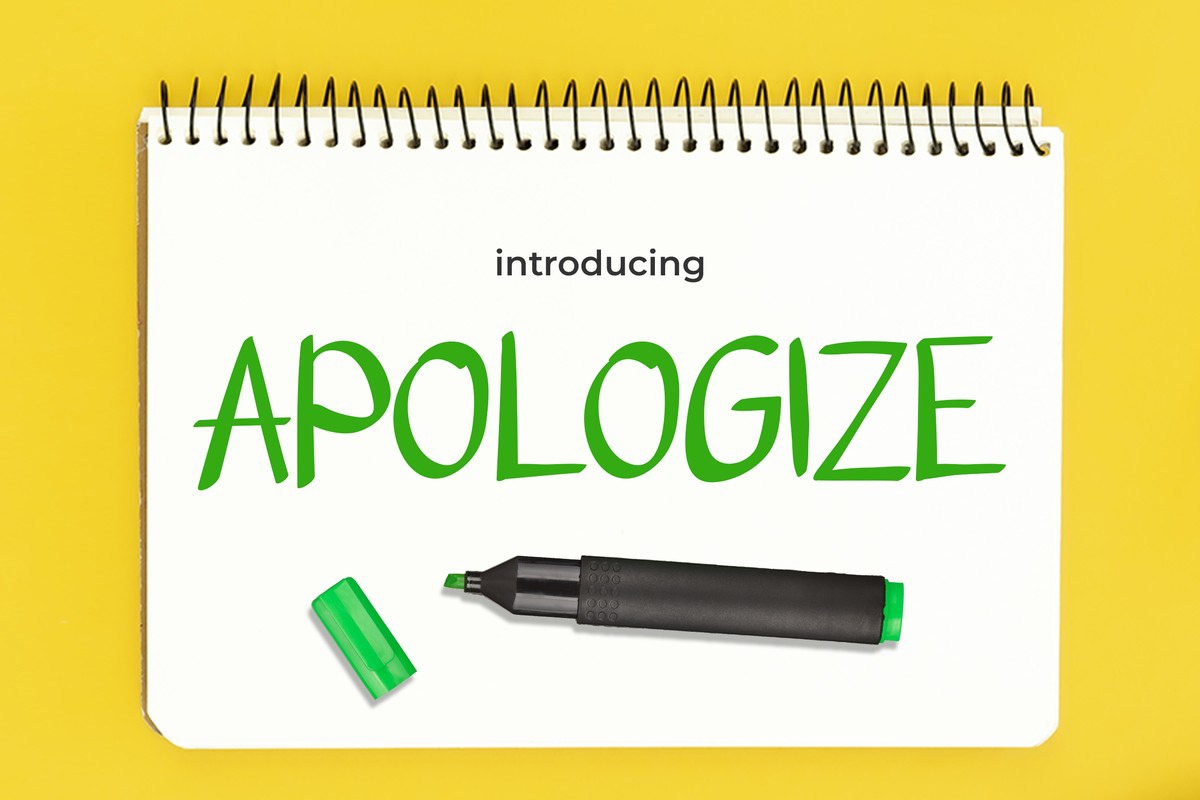 Czcionka Apologize