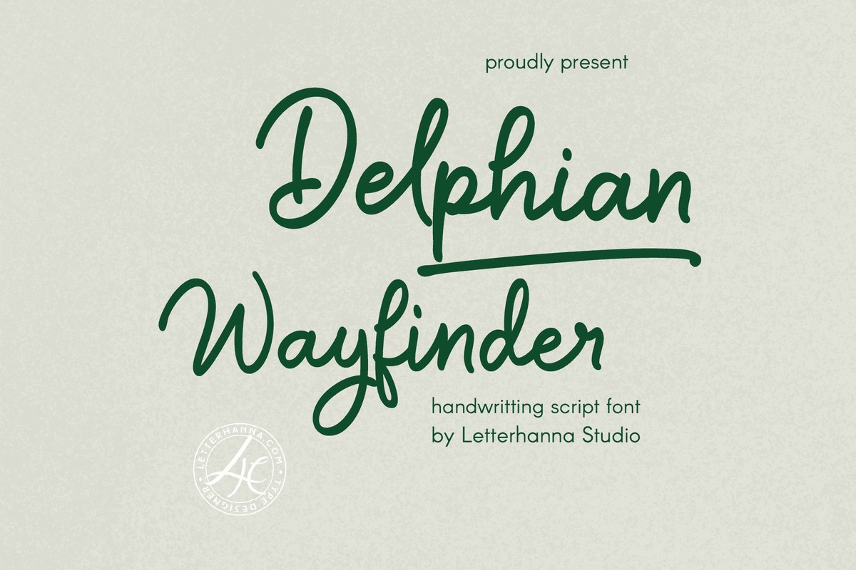 Czcionka Delphian Wayfinder