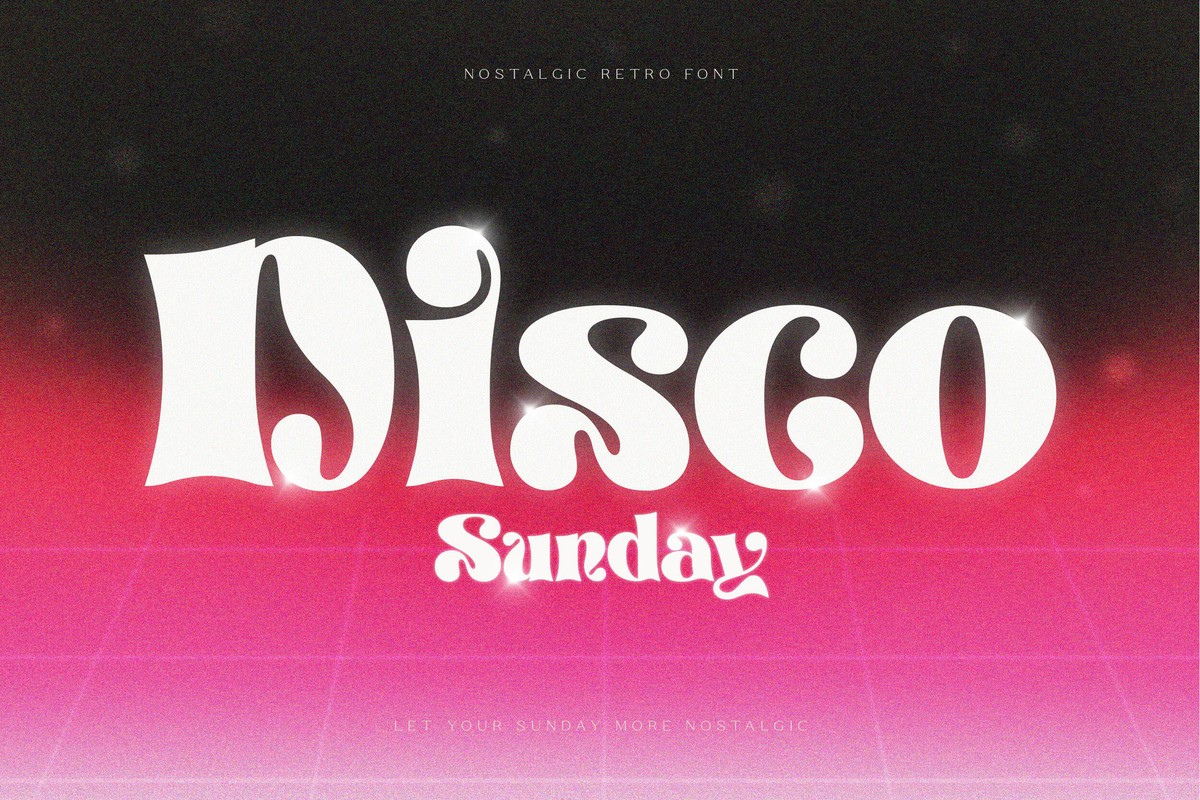 Czcionka Disco Sunday