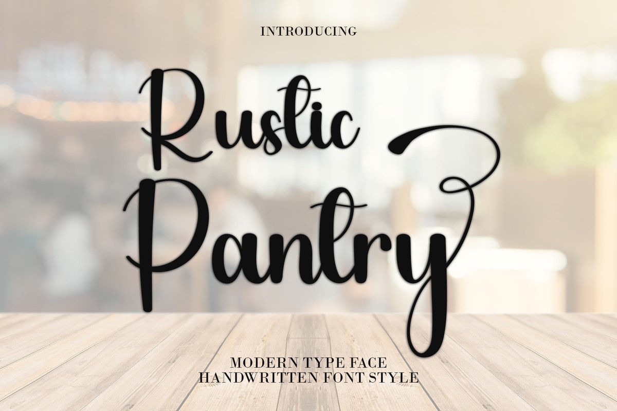 Czcionka Rustic Pantry