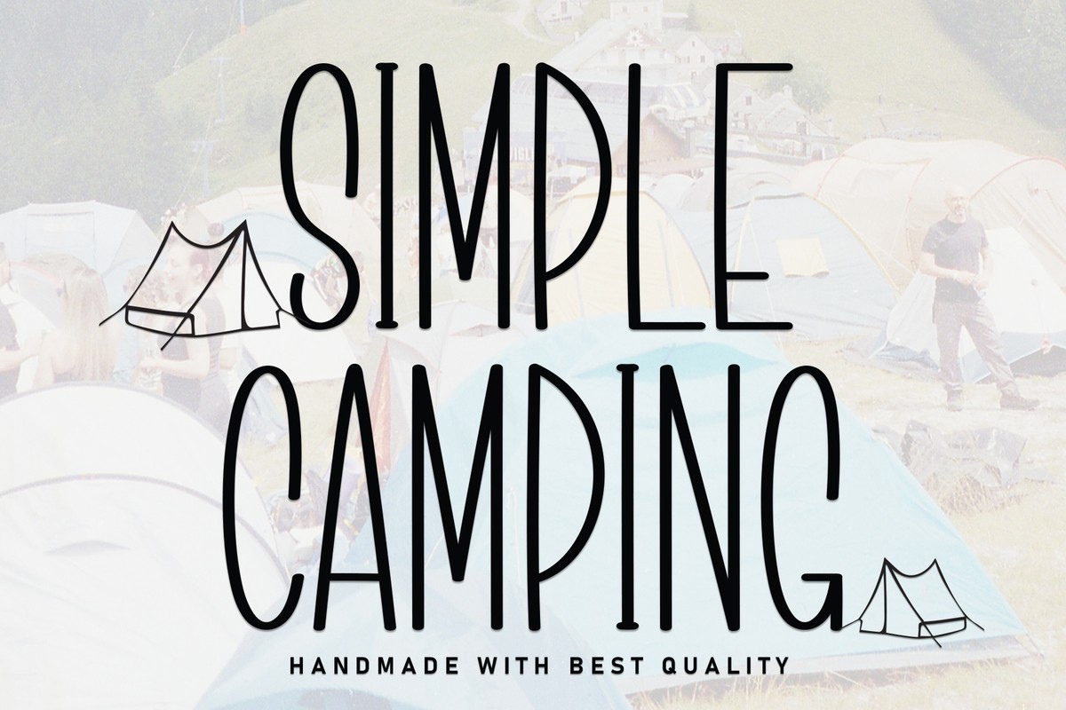 Czcionka Simple Camping