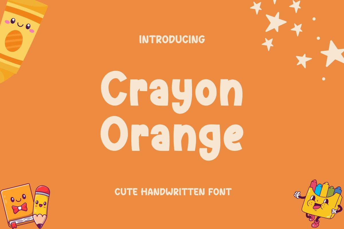 Czcionka Crayon Orange