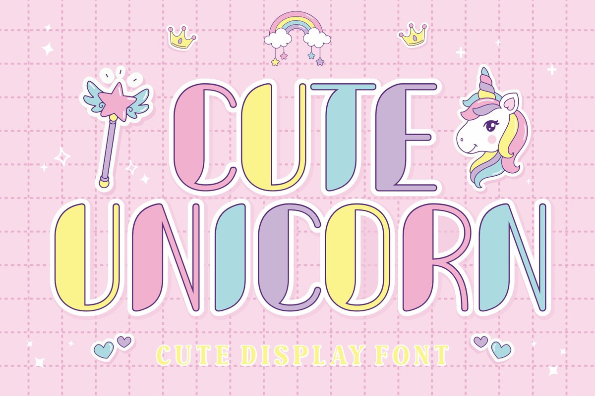 Czcionka Cute Unicorn