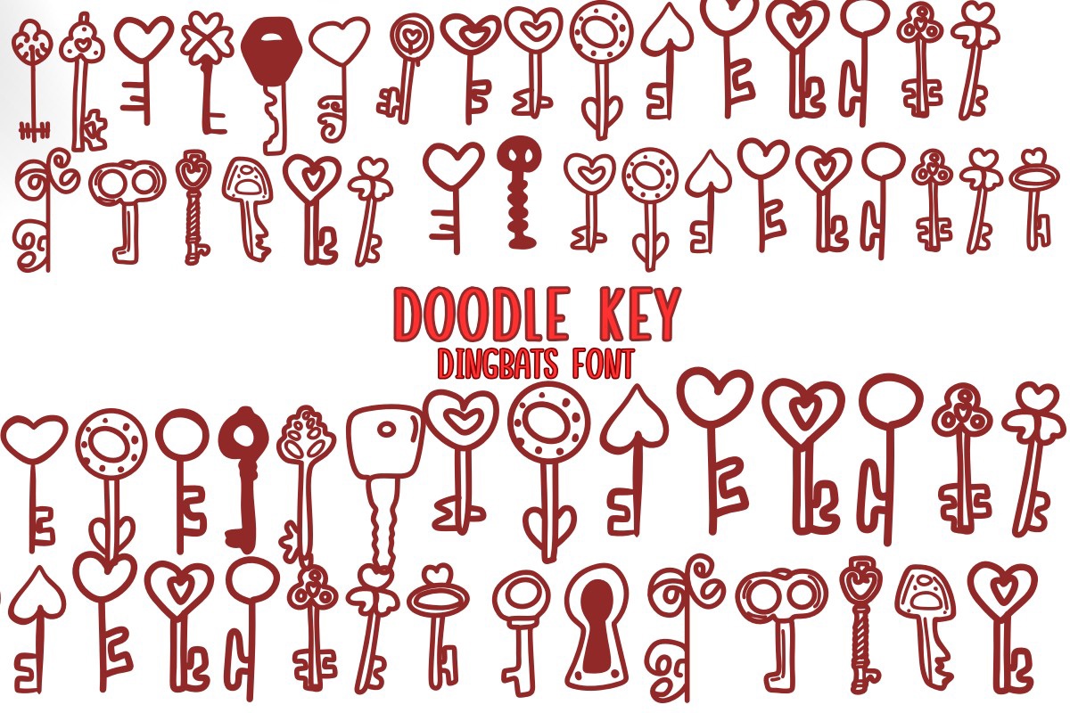 Czcionka Doodle Key