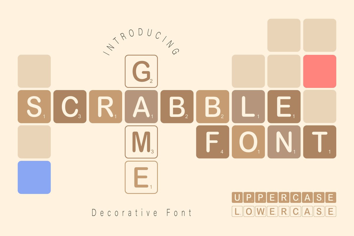 Czcionka Scrabble Game