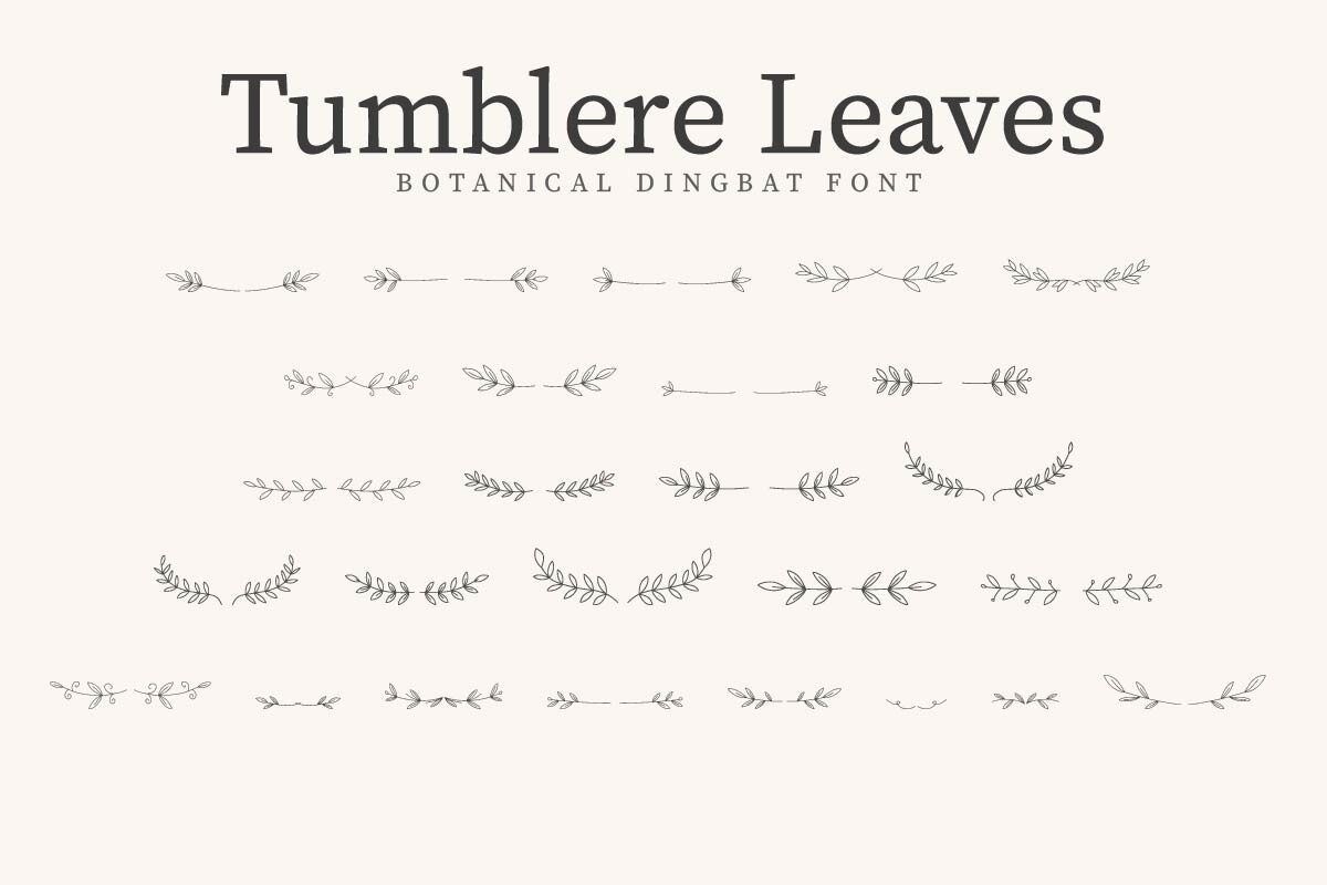 Czcionka Tumblere Leaves