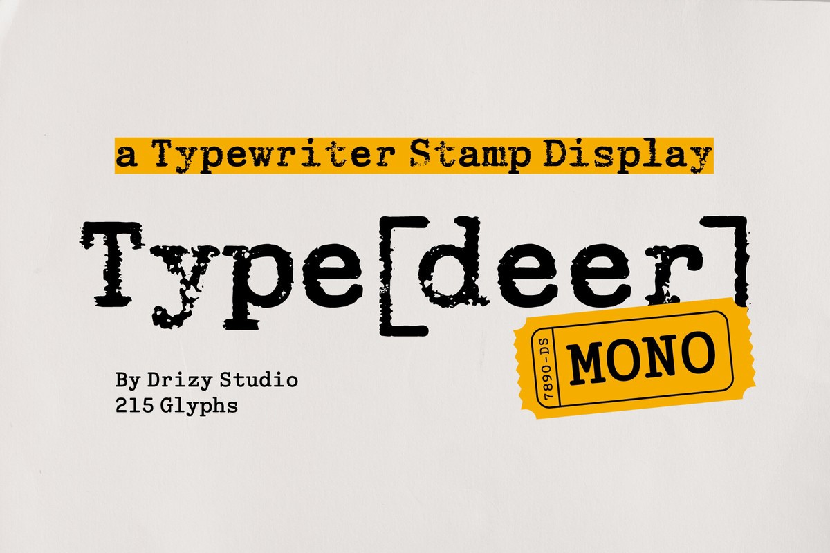 Czcionka Typedeer Mono