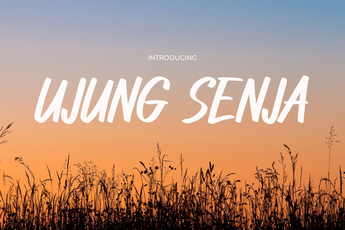 Czcionka Ujung Senja