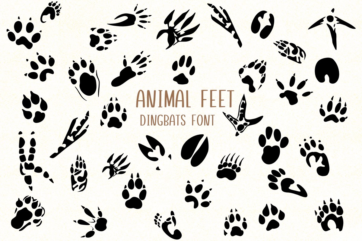 Czcionka Animal Feet