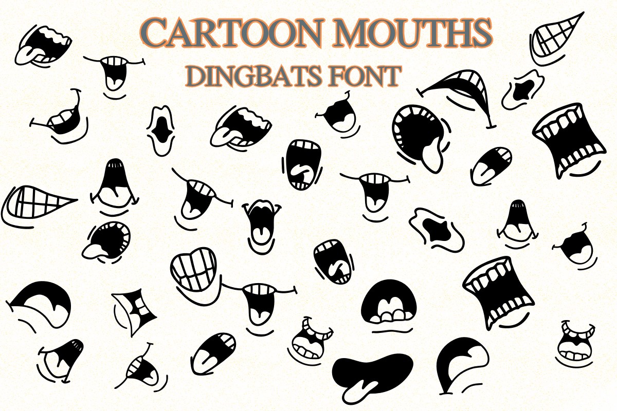 Czcionka Cartoon Mouths