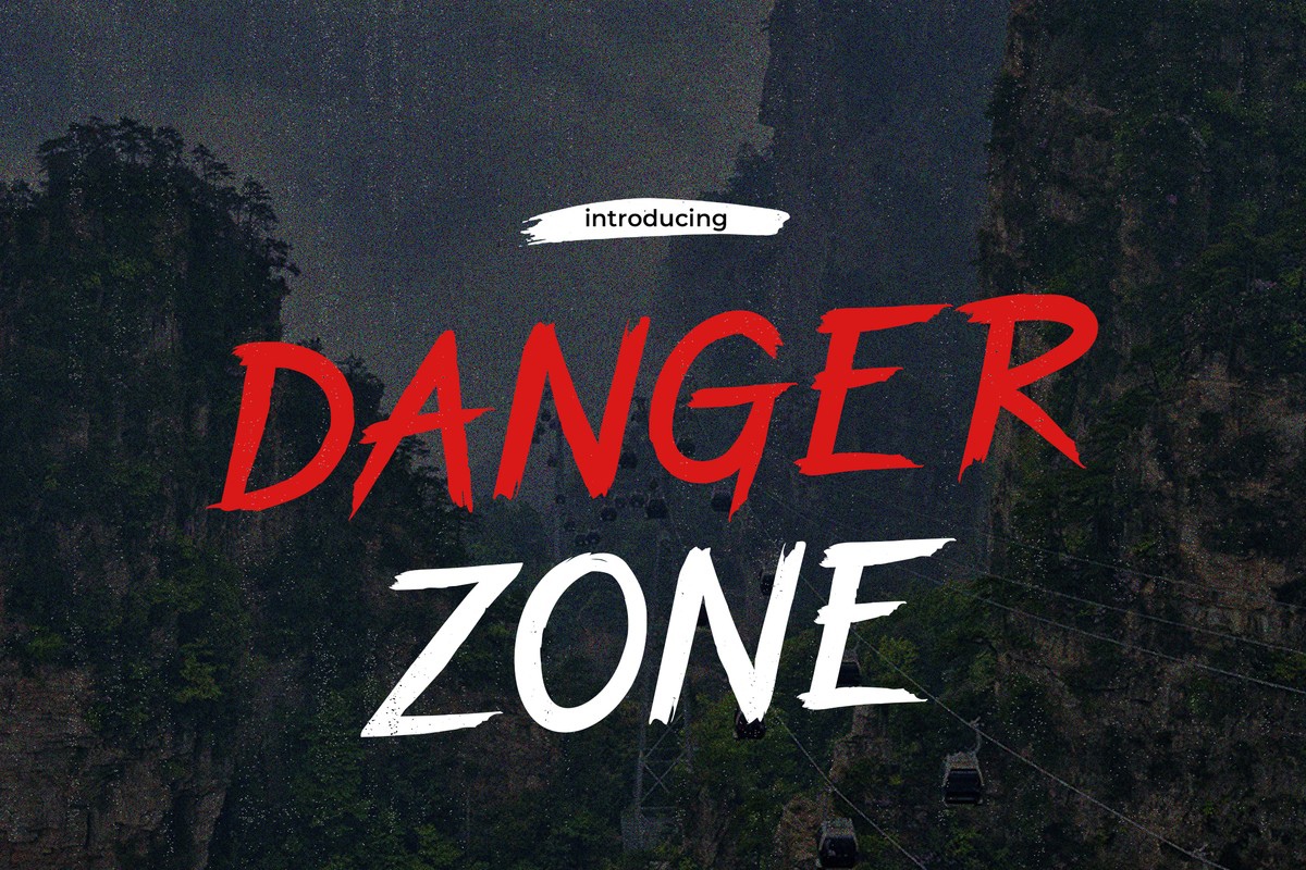 Czcionka Danger Zone