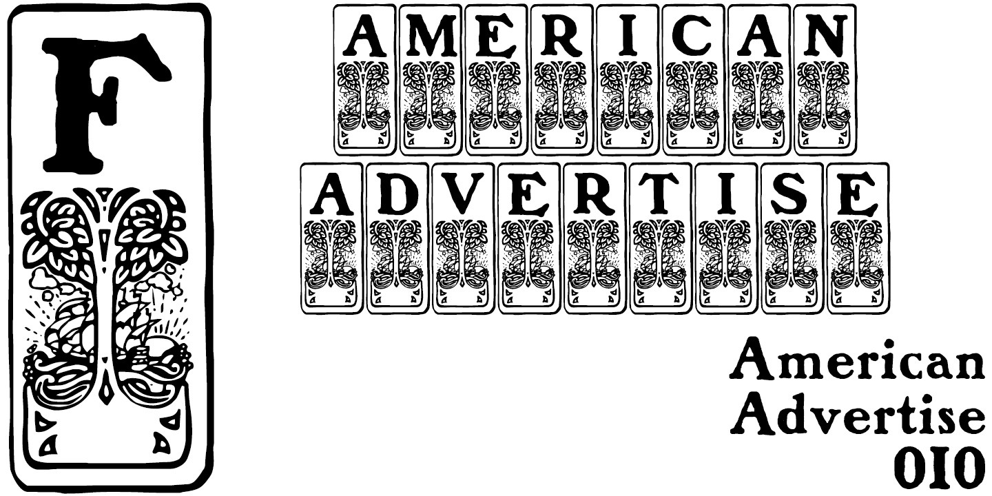 Czcionka American Advertise 010