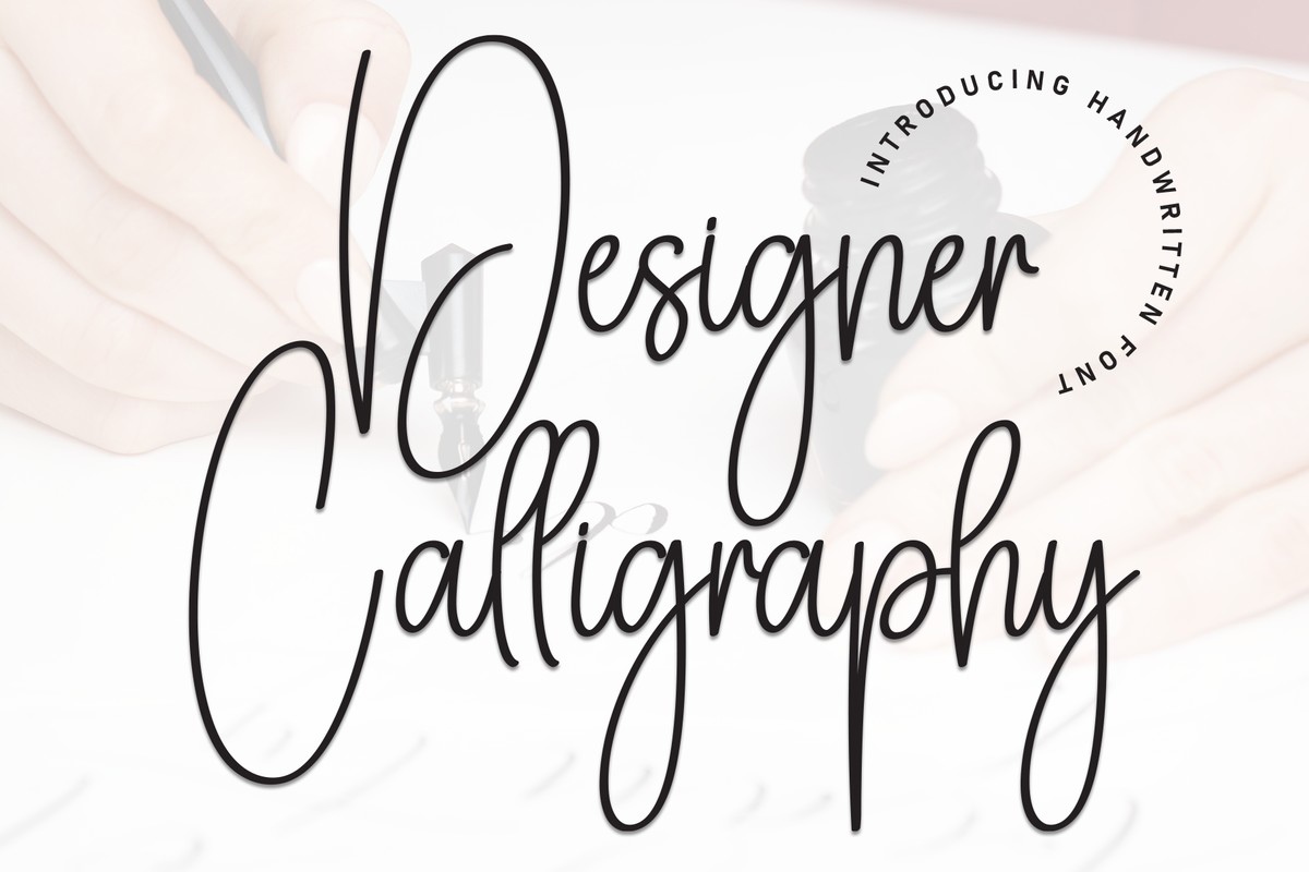 Czcionka Designer Calligraph