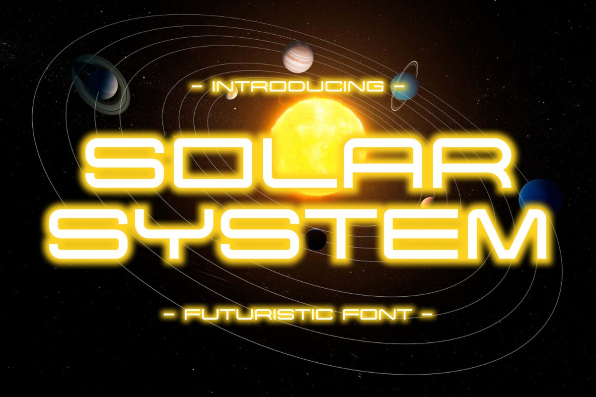 Czcionka Solar System