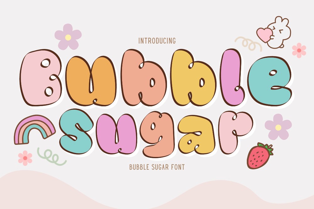 Czcionka Bubble Sugar