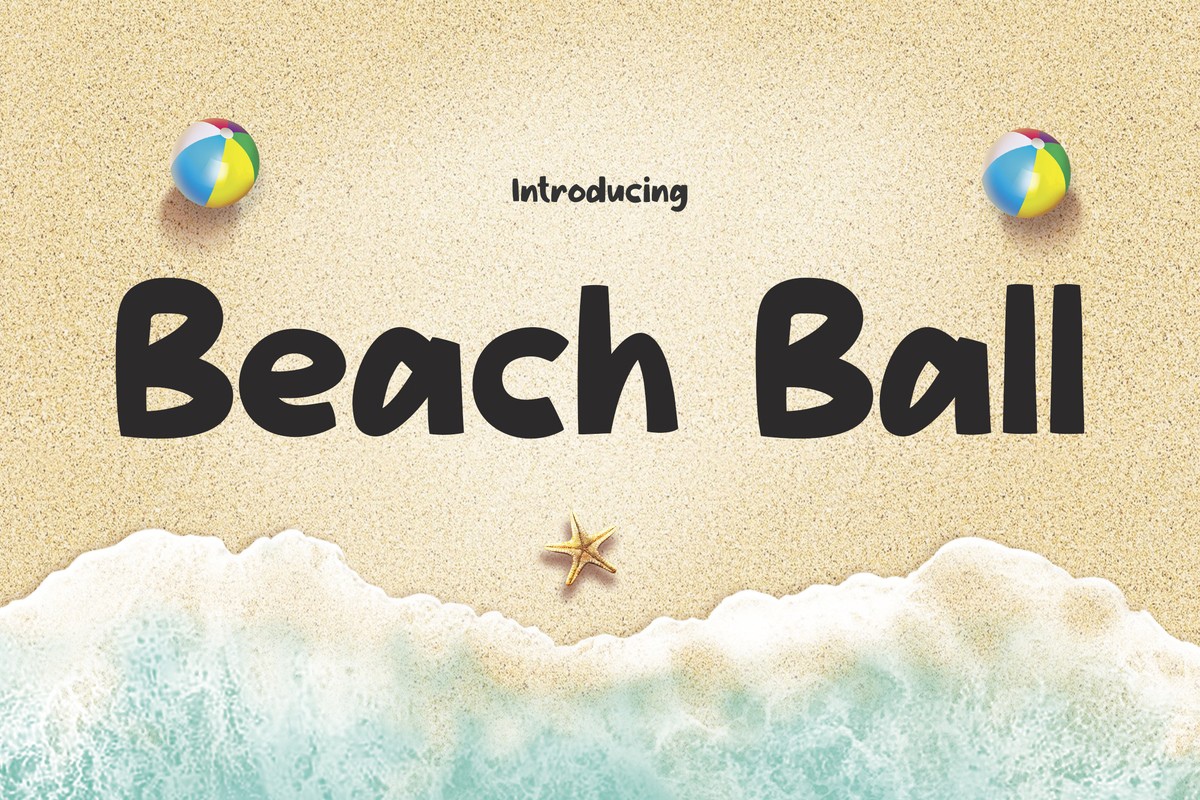 Czcionka Beach Ball