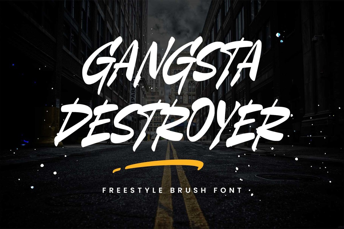 Czcionka Gangsta Destroyer