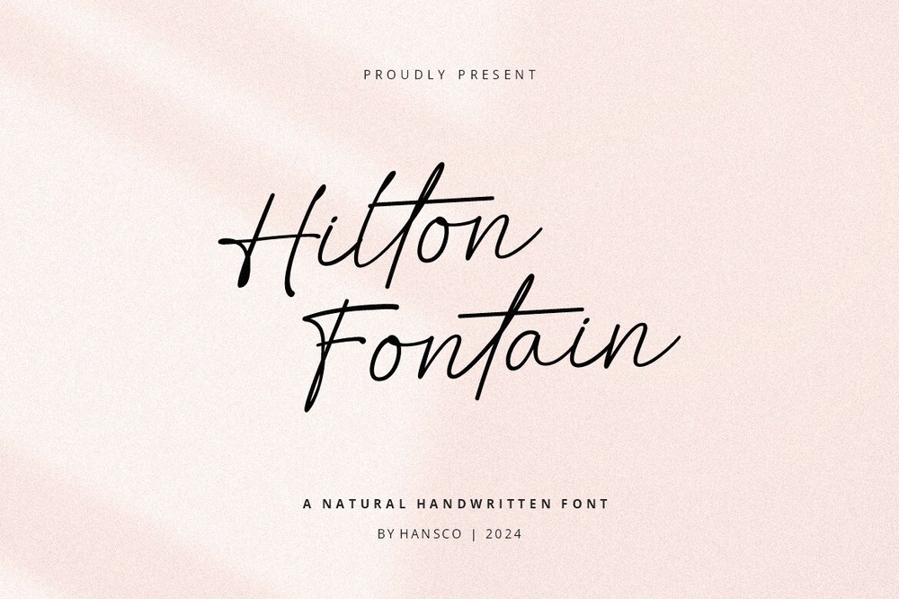 Czcionka Hilton Fontain