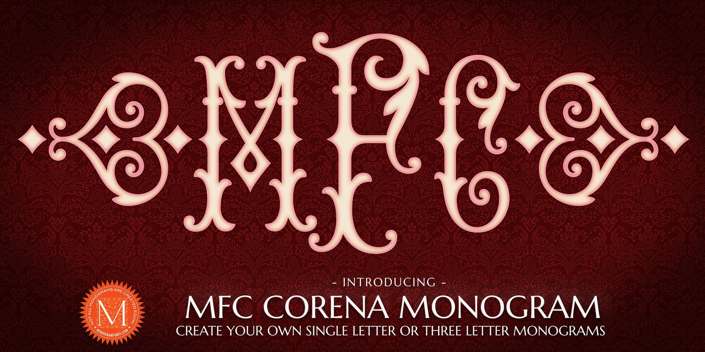 Czcionka MFC Corena Monogram