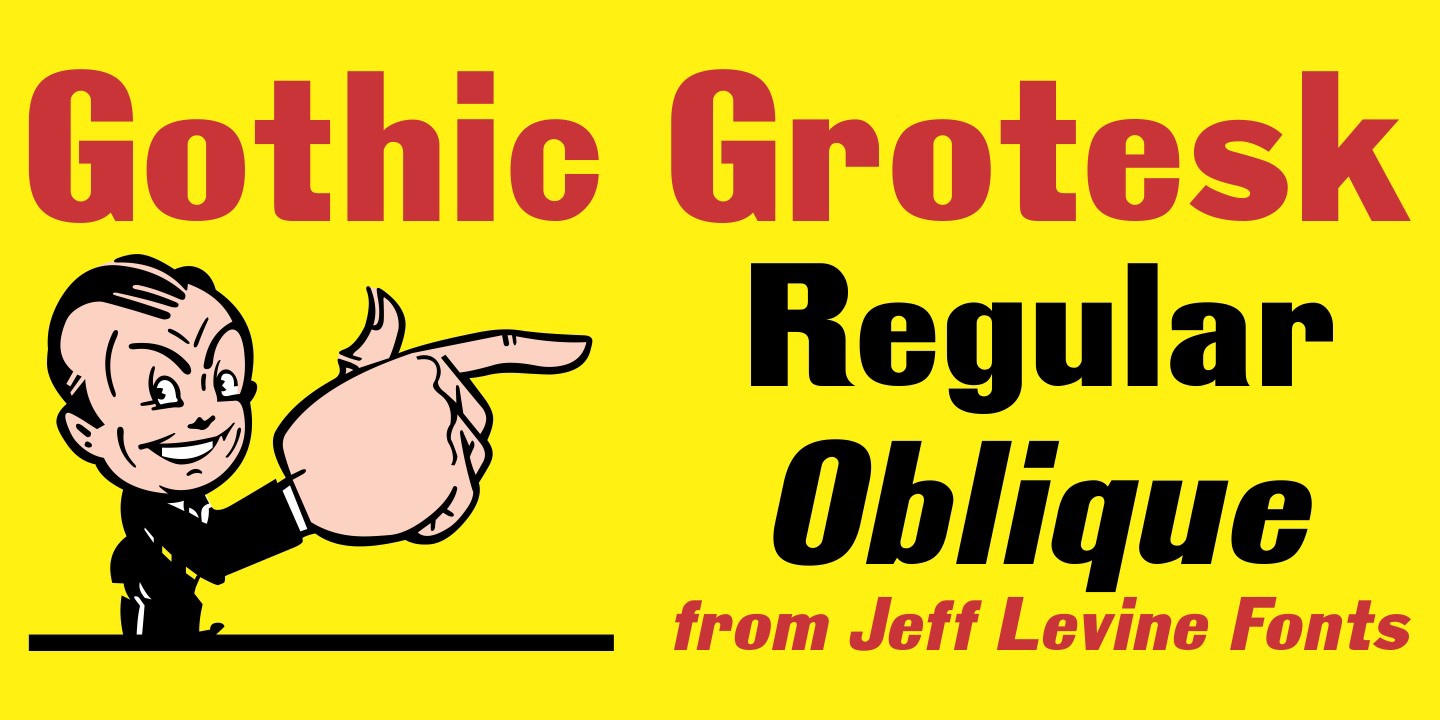 Czcionka Gothic Grotesk