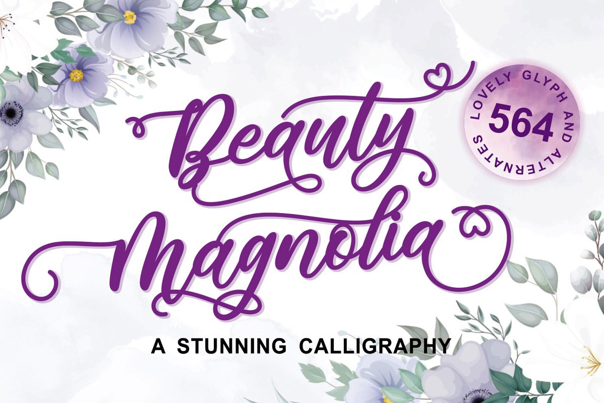 Czcionka Beauty Magnolia