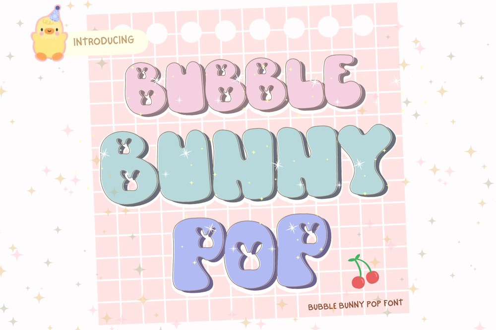 Czcionka Bubble Bunny Pop