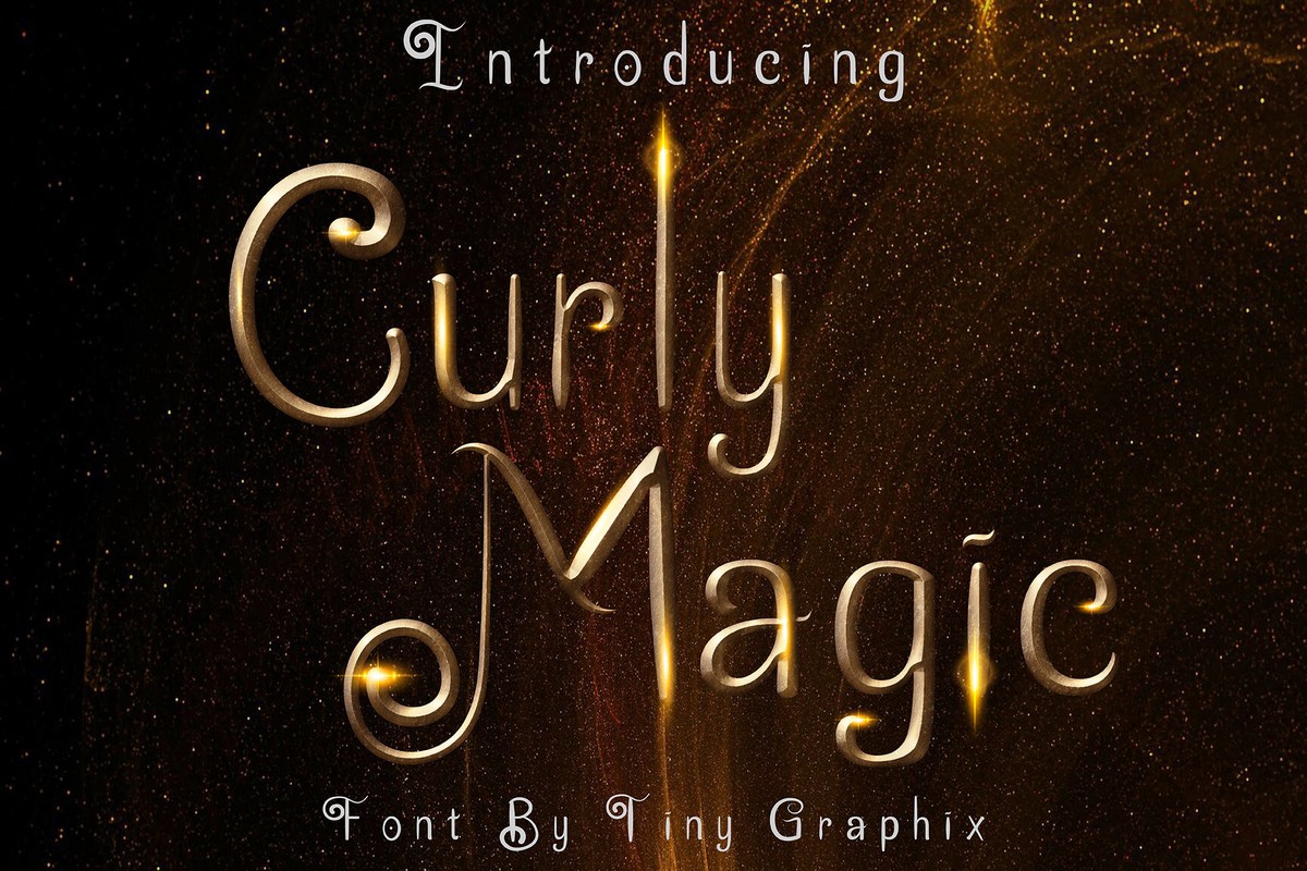 Czcionka Curly Magic