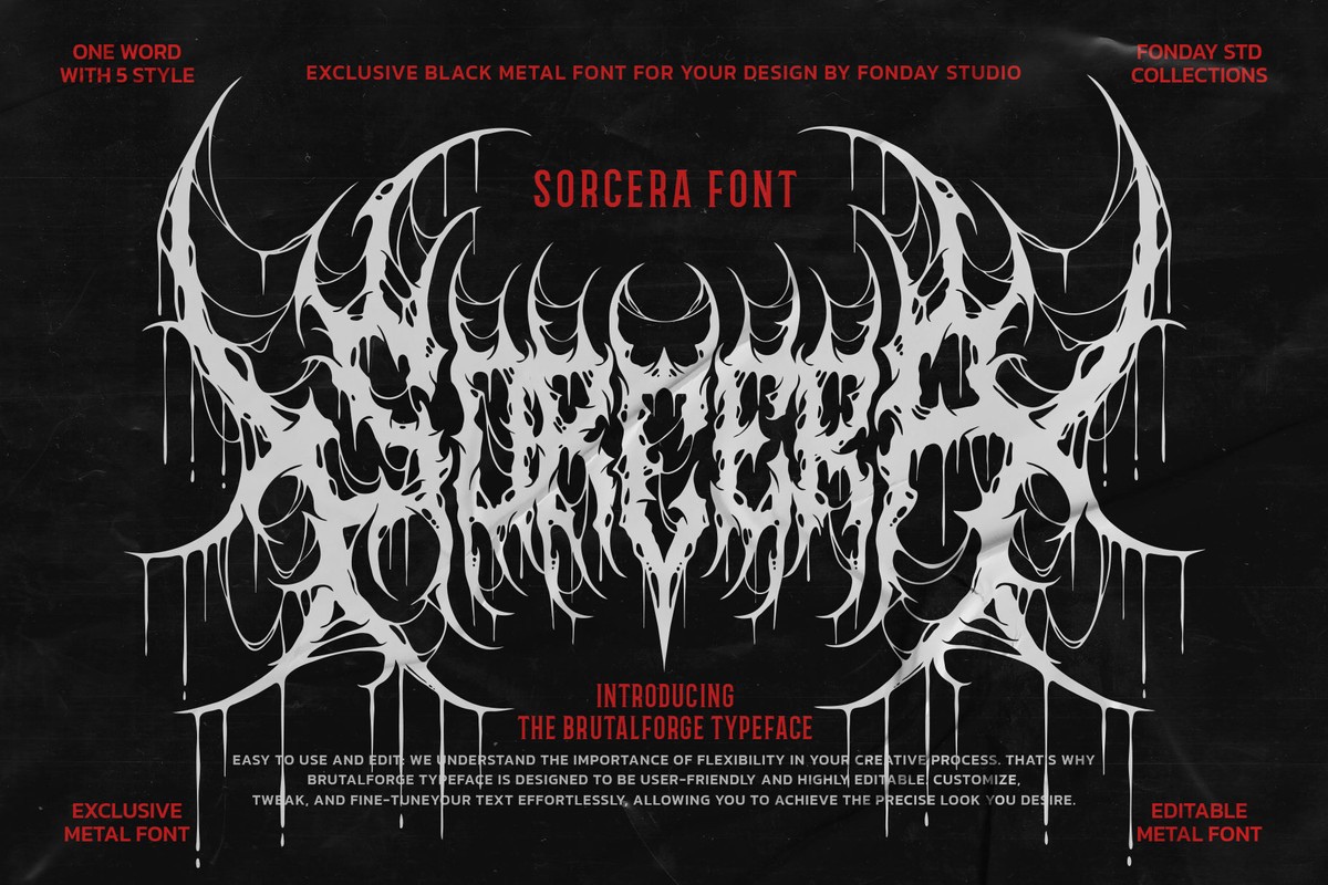 Sorcera Death Metal Font