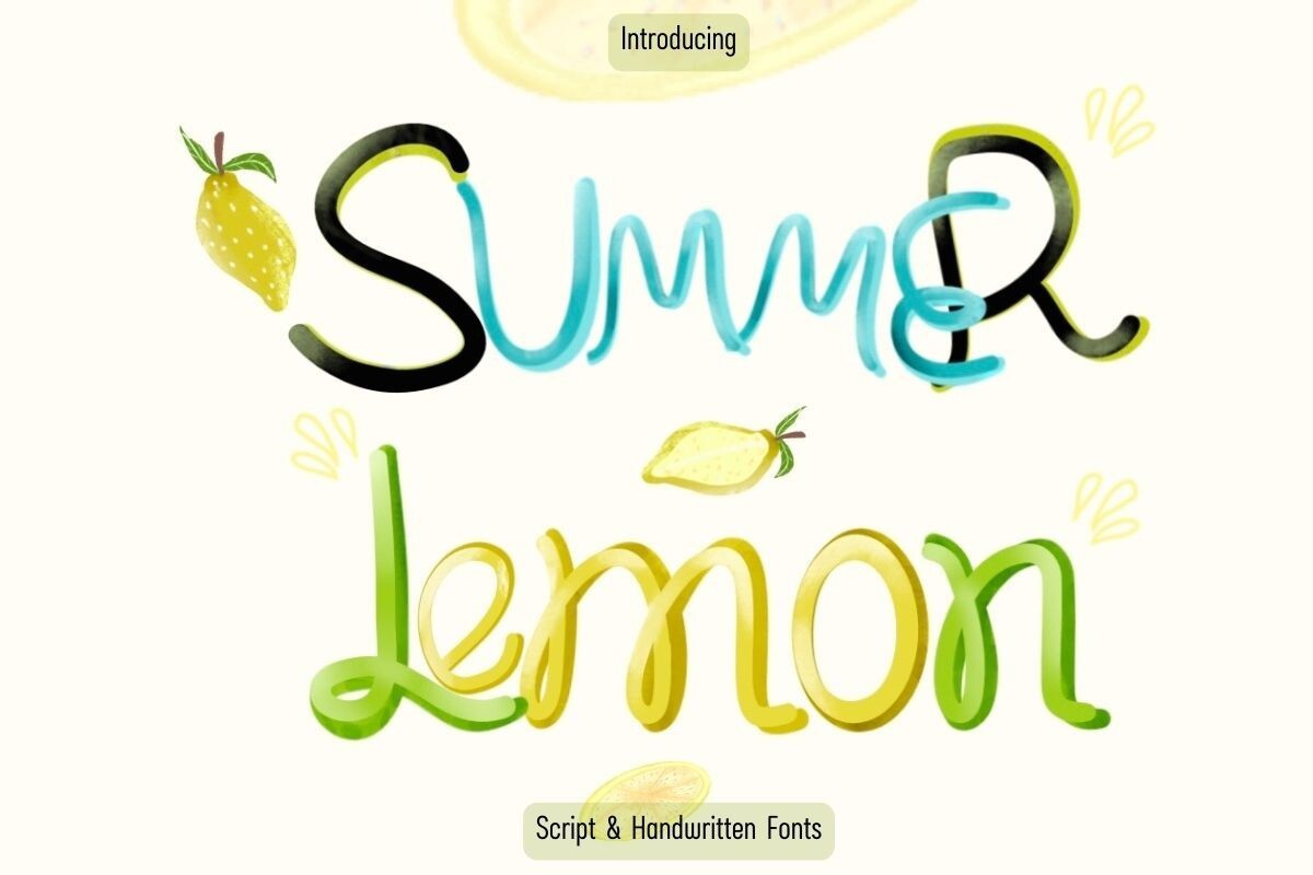 Czcionka M-Summer Lemon