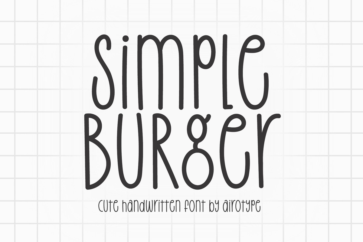 Czcionka Simple Burger