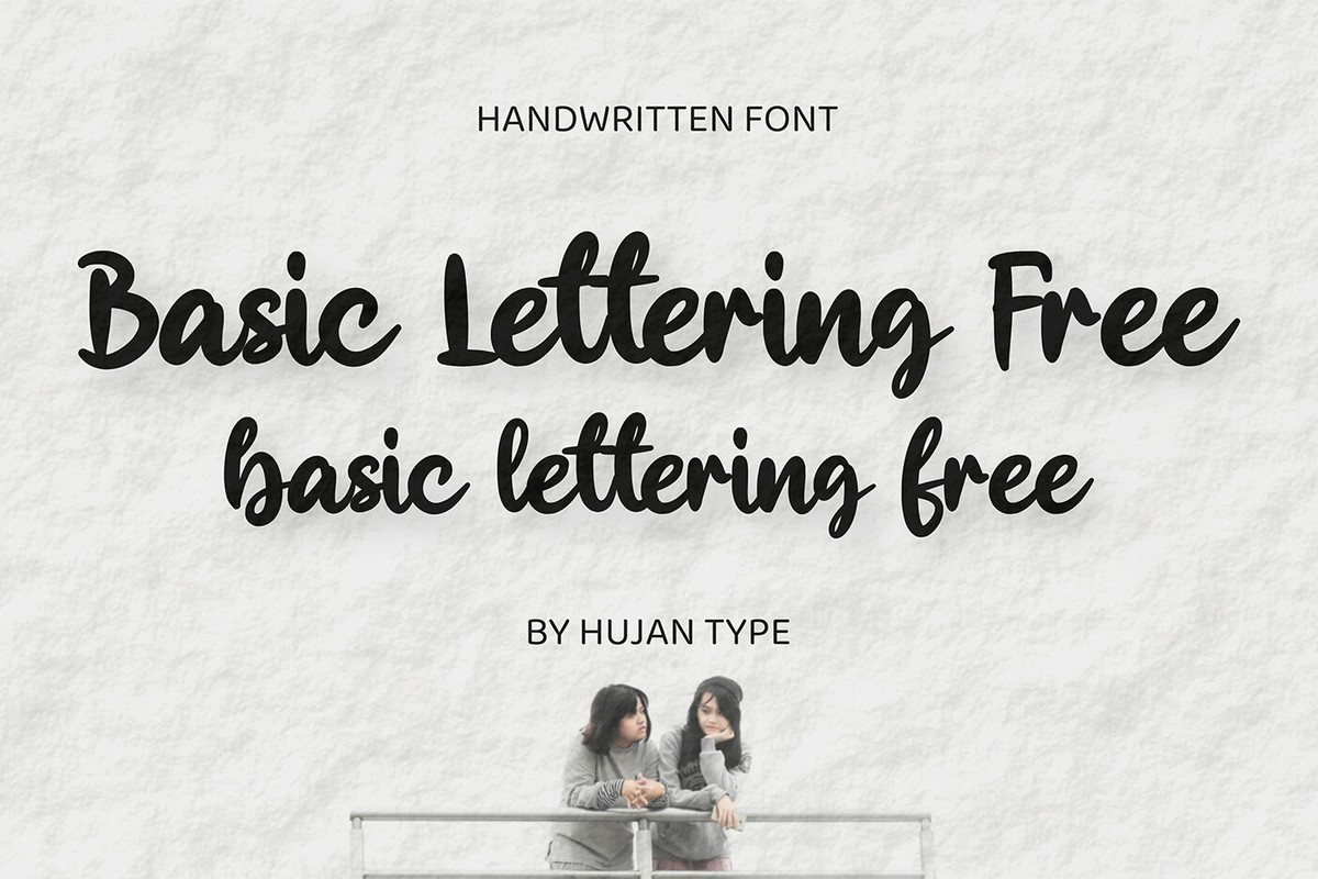 Czcionka Basic Lettering Free