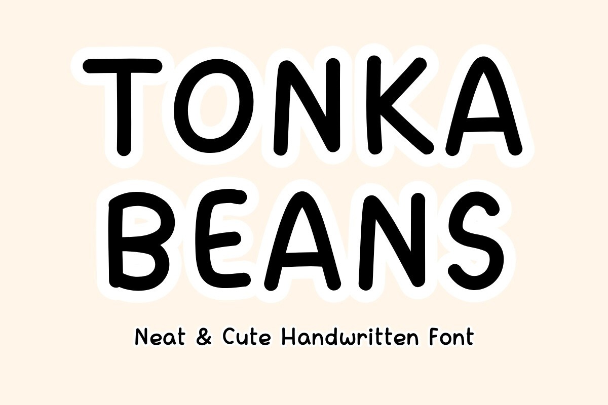 Czcionka Tonka Beans