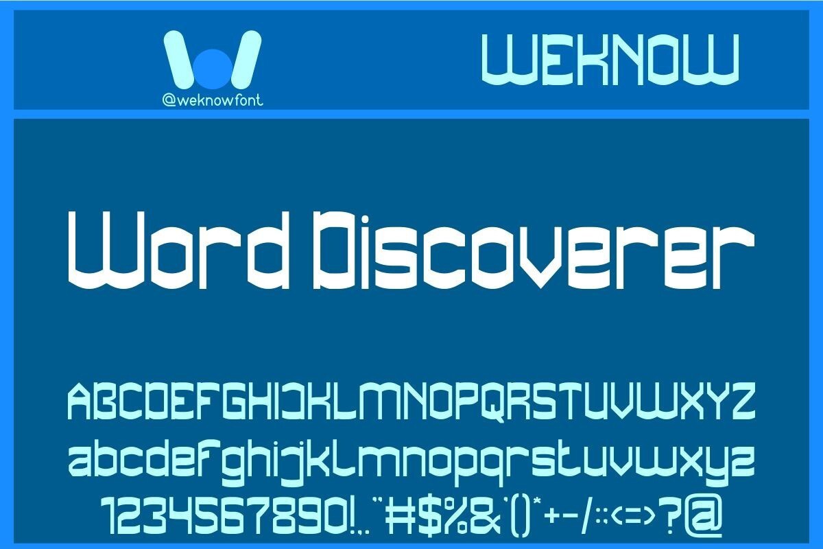 Czcionka Word Discoverer