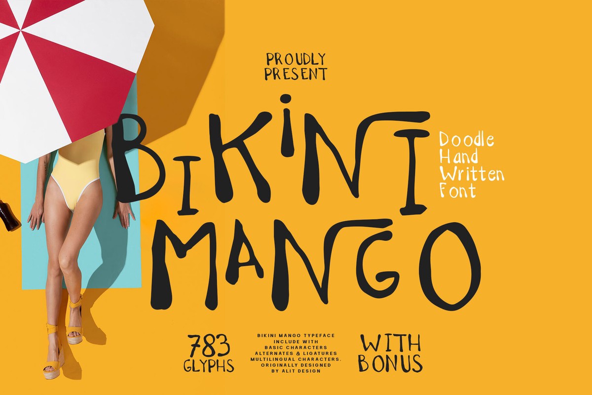 Czcionka Bikini Mango