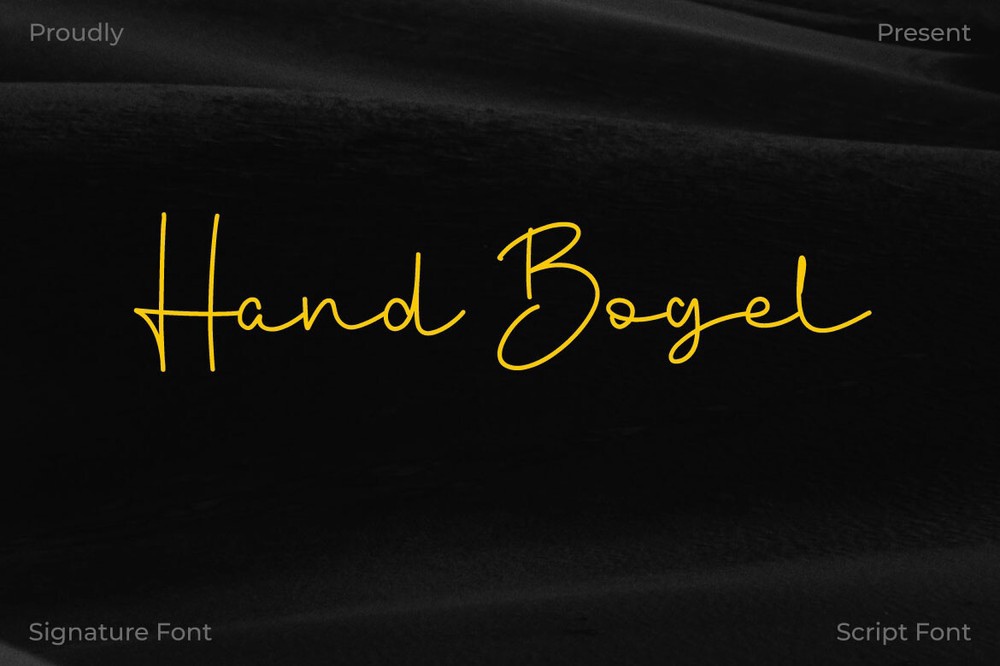 Czcionka Hand Bogel