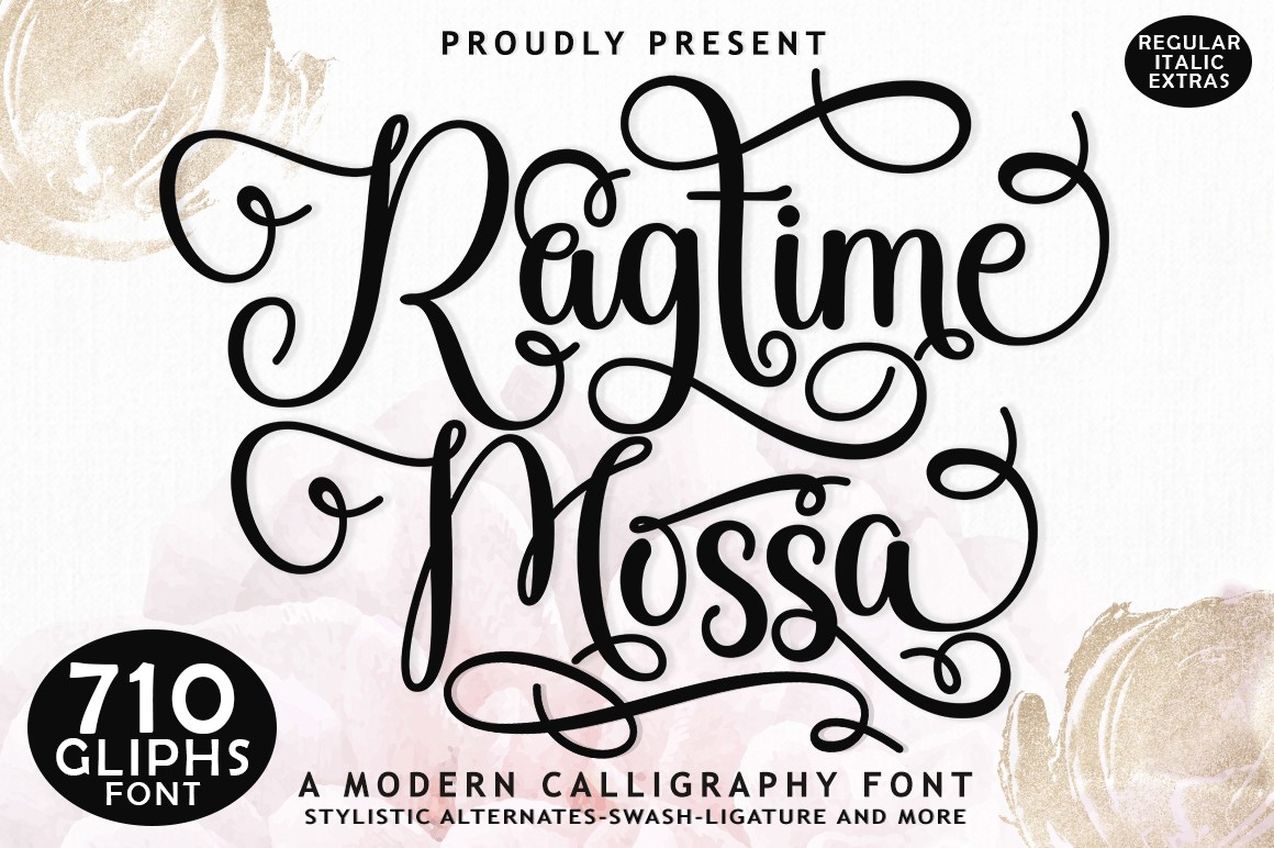 Czcionka Ragtime Mossa Script