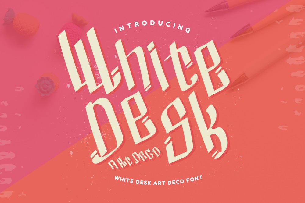 Czcionka White Desk Art Deco