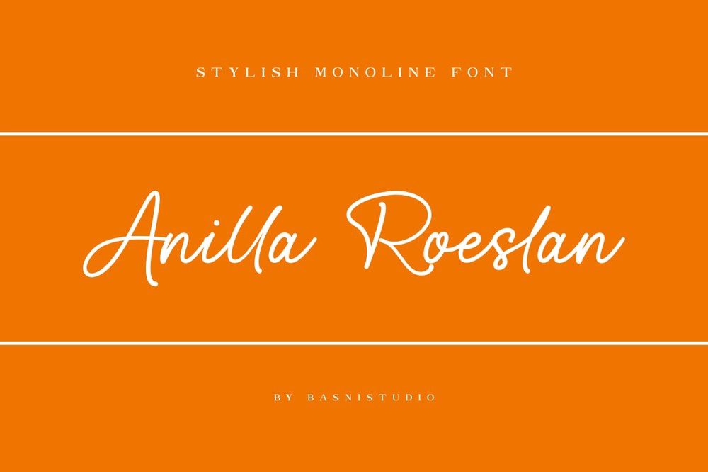 Czcionka Anilla Roeslan