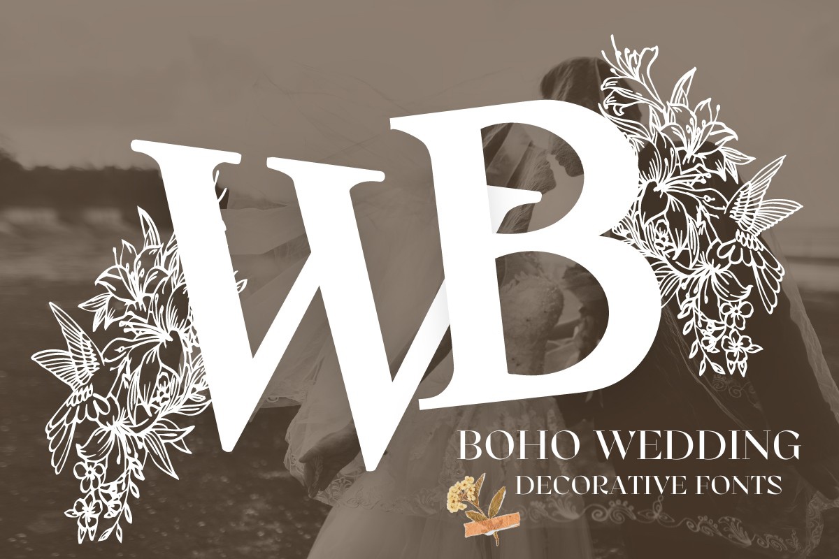 Czcionka Boho Wedding