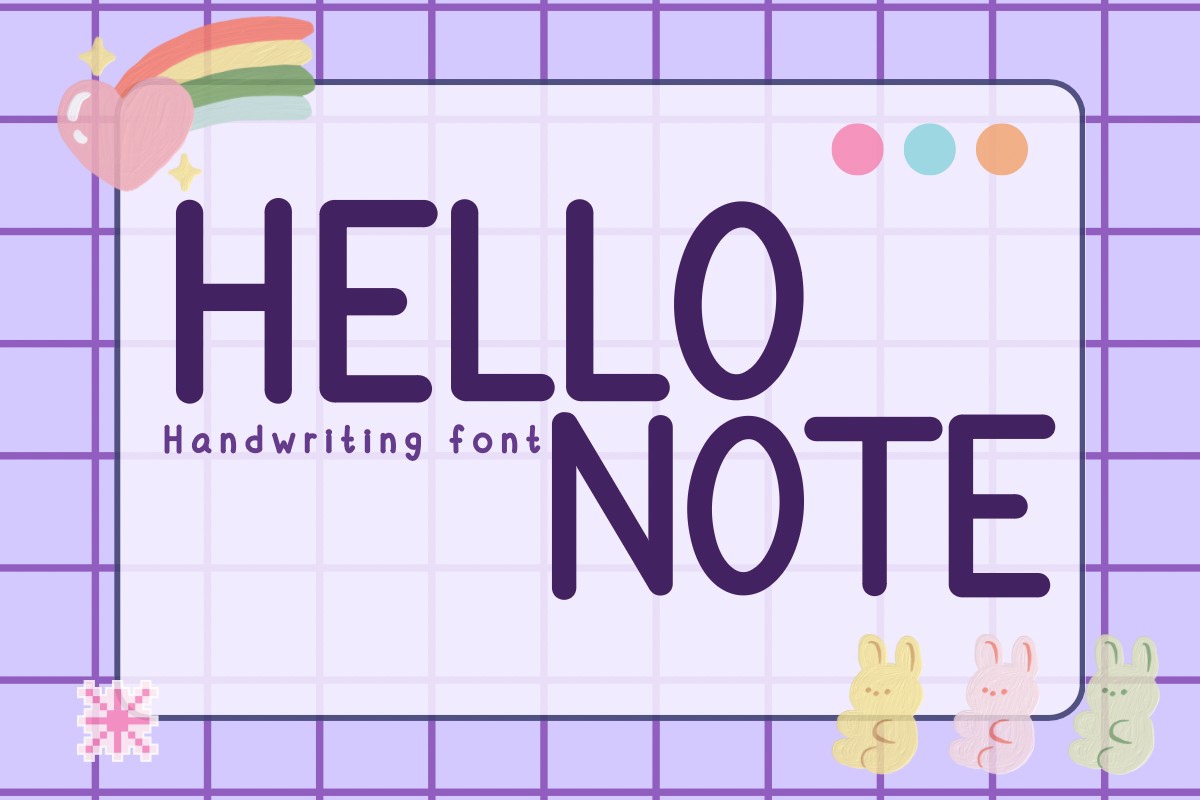 Czcionka Hello Note