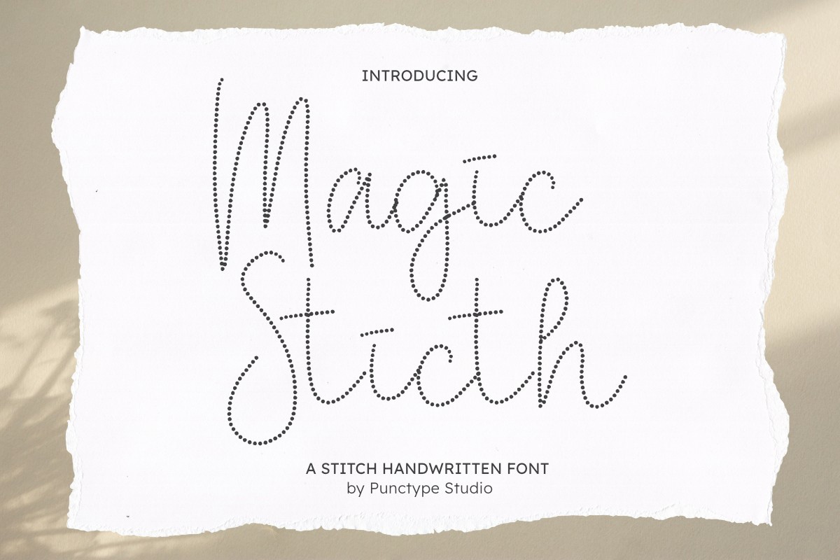 Czcionka Magic Stitch