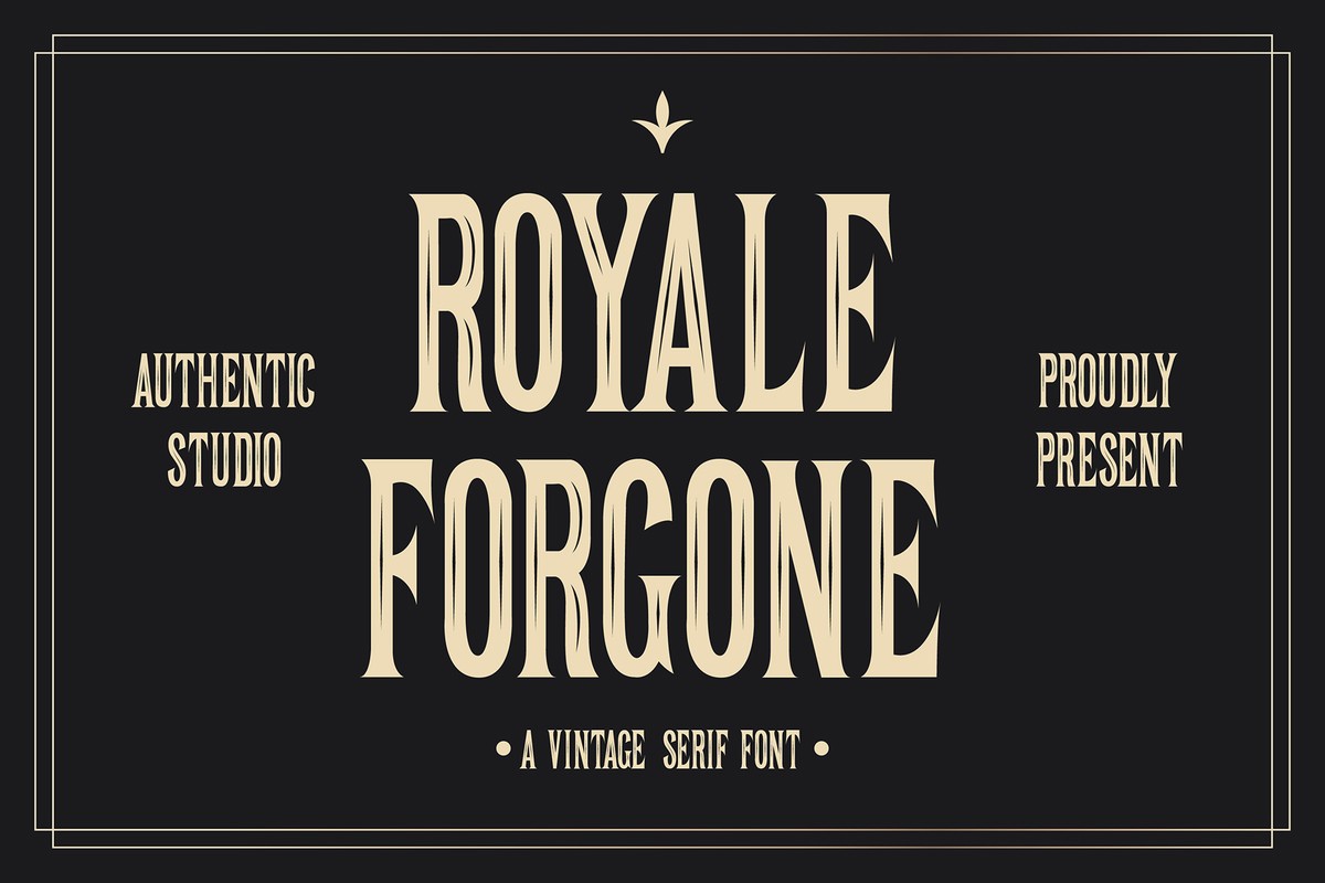 Czcionka Royale Forgone