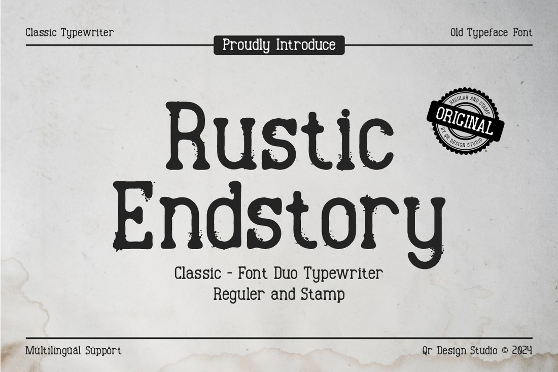 Czcionka Rustic Endstory