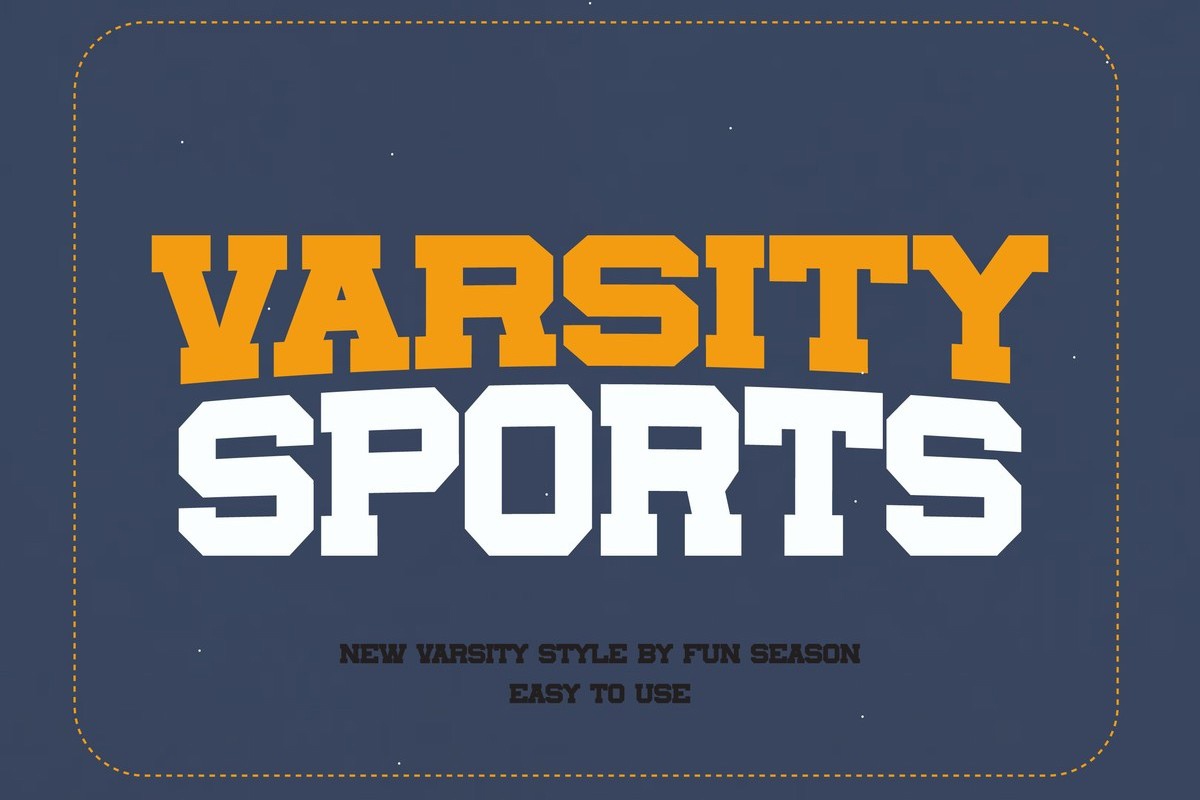 Czcionka Varsity Sports