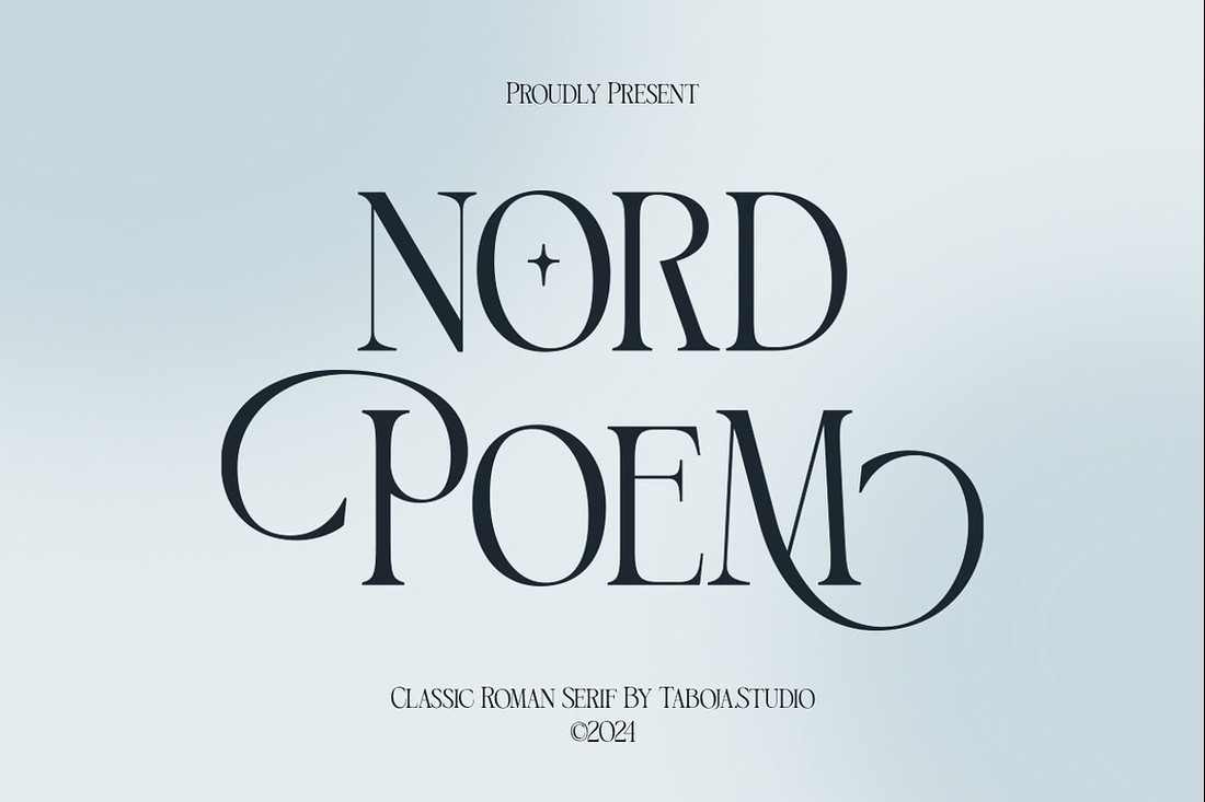 Czcionka Nord Poem