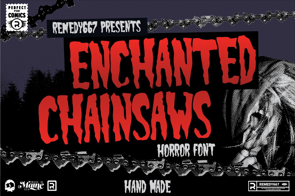 Czcionka Enchanted Chainsaws